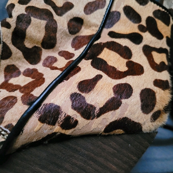 Very Volatile | Leopard Ponyhair Wedge Bootie 9 - Picture 13 of 15